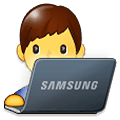 Émoji 👨‍💻 Informaticien sur Samsung One UI 1.5.