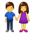 👫 Emoji Mann und Frau halten Hände Samsung One UI 1.5.