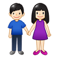 👫🏻 Emoji Mujer Y Hombre De La Mano: Tono De Piel Claro en Samsung One UI 1.5.