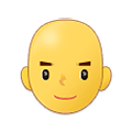 Emoji 👨‍🦲 Uomo: Calvo su Samsung One UI 1.5.
