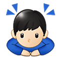 🙇🏻‍♂️ Emoji Homem Fazendo Reverência: Pele Clara na Samsung One UI 1.5.