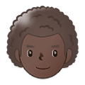 👨🏿‍🦱 Emoji Homem: Pele Escura E Cabelo Cacheado na Samsung One UI 1.5.