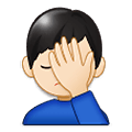 Emoji 🤦🏻‍♂️ Uomo Esasperato: Carnagione Chiara su Samsung One UI 1.5.