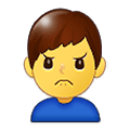 🙍‍♂️ Emoji Homem Franzindo A Sobrancelha na Samsung One UI 1.5.