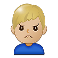 🙍🏼‍♂️ Emoji Homem Franzindo A Sobrancelha: Pele Morena Clara na Samsung One UI 1.5.