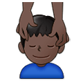💆🏿‍♂️ Emoji Hombre Recibiendo Masaje: Tono De Piel Oscuro en Samsung One UI 1.5.