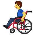 👨‍🦽 Emoji Mann in manuellem Rollstuhl Samsung One UI 1.5.