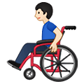 👨🏻‍🦽 Emoji Mann in manuellem Rollstuhl: helle Hautfarbe Samsung One UI 1.5.
