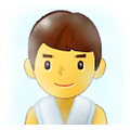 Emoji 🧖‍♂️ Uomo In Sauna su Samsung One UI 1.5.