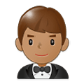 Emoji 🤵🏽 Persona In Smoking: Carnagione Olivastra su Samsung One UI 1.5.