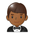 🤵🏾 Emoji Persona Con Esmoquin: Tono De Piel Oscuro Medio en Samsung One UI 1.5.