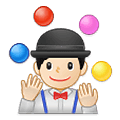 🤹🏻‍♂️ Emoji Hombre Haciendo Malabares: Tono De Piel Claro en Samsung One UI 1.5.