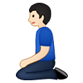 🧎🏻‍♂️ Emoji Hombre De Rodillas: Tono De Piel Claro en Samsung One UI 1.5.