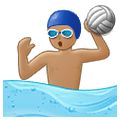 🤽🏽‍♂️ Emoji Homem Jogando Polo Aquático: Pele Morena na Samsung One UI 1.5.