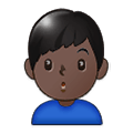 🙎🏿‍♂️ Emoji Hombre Haciendo Pucheros: Tono De Piel Oscuro en Samsung One UI 1.5.