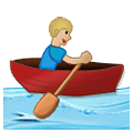 Emoji 🚣🏼‍♂️ Uomo In Barca A Remi: Carnagione Abbastanza Chiara su Samsung One UI 1.5.