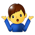 🤷‍♂️ Emoji Homem Dando De Ombros na Samsung One UI 1.5.