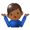 🤷🏾‍♂️ Emoji Homem Dando De Ombros: Pele Morena Escura na Samsung One UI 1.5.