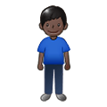 🧍🏿‍♂️ Emoji Homem Em Pé: Pele Escura na Samsung One UI 1.5.