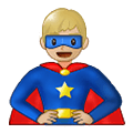 Émoji 🦸🏼‍♂️ Super-héros Homme : Peau Moyennement Claire sur Samsung One UI 1.5.