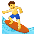 Émoji 🏄‍♂️ Surfeur sur Samsung One UI 1.5.