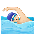 🏊🏻‍♂️ Emoji Homem Nadando: Pele Clara na Samsung One UI 1.5.