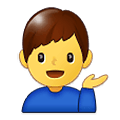 💁‍♂️ Emoji Homem Com A Palma Virada Para Cima na Samsung One UI 1.5.