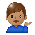 💁🏽‍♂️ Emoji Infoschalter-Mitarbeiter: mittlere Hautfarbe Samsung One UI 1.5.