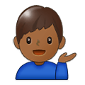 Emoji 💁🏾‍♂️ Uomo Con Suggerimento: Carnagione Abbastanza Scura su Samsung One UI 1.5.