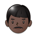 👨🏿 Emoji Hombre: Tono De Piel Oscuro en Samsung One UI 1.5.