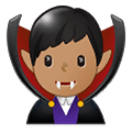 🧛🏽‍♂️ Emoji männlicher Vampir: mittlere Hautfarbe Samsung One UI 1.5.