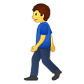 🚶‍♂️ Emoji Homem Andando na Samsung One UI 1.5.
