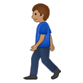🚶🏽‍♂️ Emoji Fußgänger: mittlere Hautfarbe Samsung One UI 1.5.