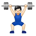 🏋🏻‍♂️ Emoji Homem Levantando Peso: Pele Clara na Samsung One UI 1.5.