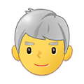 Emoji 👨‍🦳 Uomo: Capelli Bianchi su Samsung One UI 1.5.