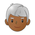 👨🏾‍🦳 Emoji Hombre: Tono De Piel Oscuro Medio Y Pelo Blanco en Samsung One UI 1.5.