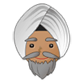 👳🏽 Emoji Persona Con Turbante: Tono De Piel Medio en Samsung One UI 1.5.