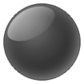 ⚫ Emoji schwarzer Kreis Samsung One UI 1.5.