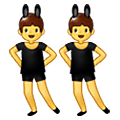 Emoji 👯‍♂️ Uomini Con Orecchie Da Coniglio su Samsung One UI 1.5.