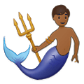 🧜🏾‍♂️ Emoji Sirena Hombre: Tono De Piel Oscuro Medio en Samsung One UI 1.5.
