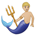 🧜🏼‍♂️ Emoji Sirena Hombre: Tono De Piel Claro Medio en Samsung One UI 1.5.