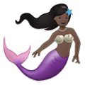 Emoji 🧜🏿‍♀️ Sirena Donna: Carnagione Scura su Samsung One UI 1.5.