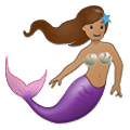 Emoji 🧜🏽‍♀️ Sirena Donna: Carnagione Olivastra su Samsung One UI 1.5.