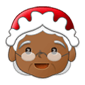 Emoji 🤶🏾 Mamma Natale: Carnagione Abbastanza Scura su Samsung One UI 1.5.