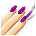 💅🏻 Emoji Pintarse Las Uñas: Tono De Piel Claro en Samsung One UI 1.5.