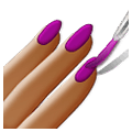 💅🏾 Emoji Pintarse Las Uñas: Tono De Piel Oscuro Medio en Samsung One UI 1.5.