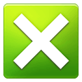 ❎ Emoji Kreuzsymbol im Quadrat Samsung One UI 1.5.