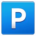 🅿️ Emoji Großbuchstabe P in blauem Quadrat Samsung One UI 1.5.