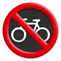 Emoji 🚳 Segnale Di Divieto Di Transito Delle Biciclette su Samsung One UI 1.5.