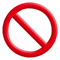 Émoji 🚫 Symbole D’interdiction sur Samsung One UI 1.5.